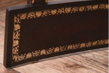 アンティーク家具　イギリス　MAITLAND-SMITH(メートランドスミス)　革張り　ステップチェア