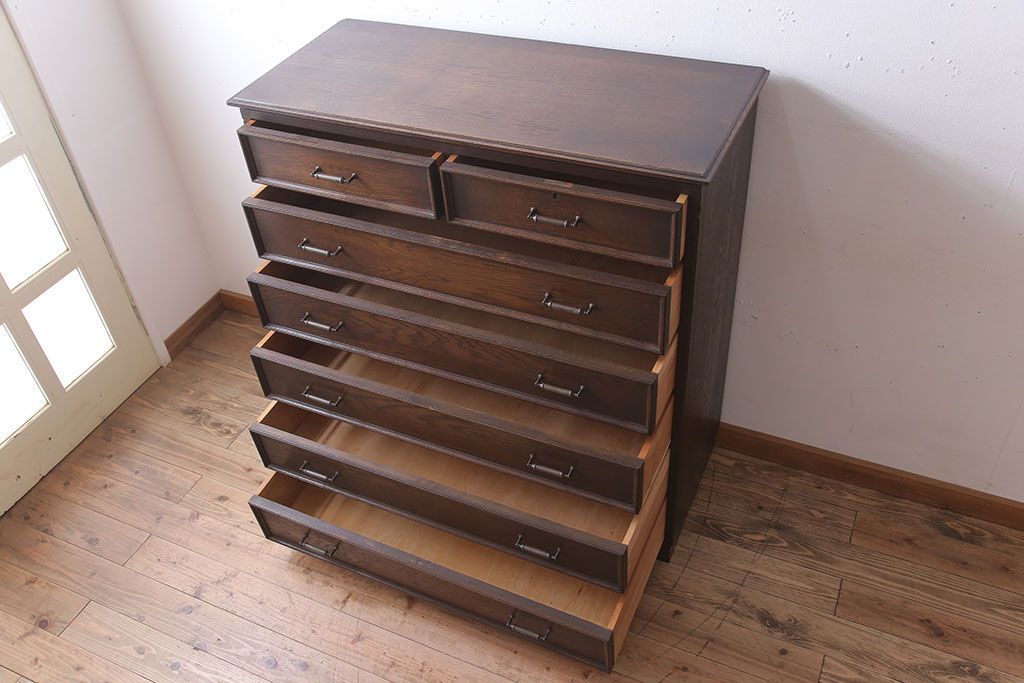 中古　高級品!永田良介商店製　優雅な整理タンス(チェスト)