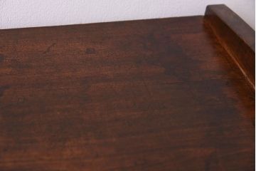レトロ家具　古い木製のレトロでシンプルなアンティーク文机(2)