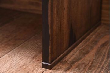 アンティーク家具　高級品　黒柿材!古い木製のシンプルなアンティーク文机