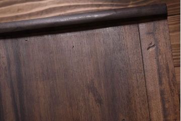 アンティーク家具　高級品　黒柿材!古い木製のシンプルなアンティーク文机