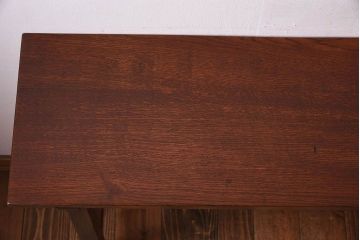 アンティーク家具　アンティーク　古い木のシンプルな平机(デスク・作業台)(1)