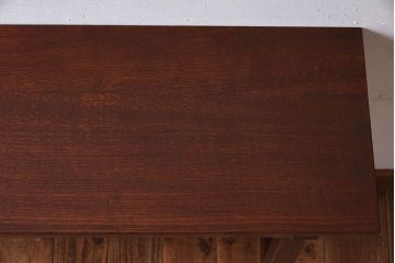 アンティーク家具　アンティーク　古い木のシンプルな平机(デスク・作業台)(1)