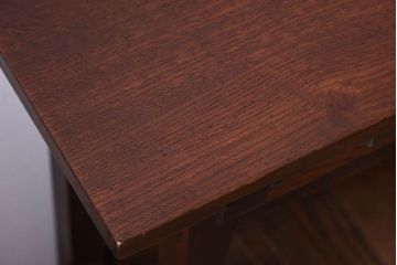 アンティーク家具　アンティーク　古い木のシンプルな平机(デスク・作業台)(1)