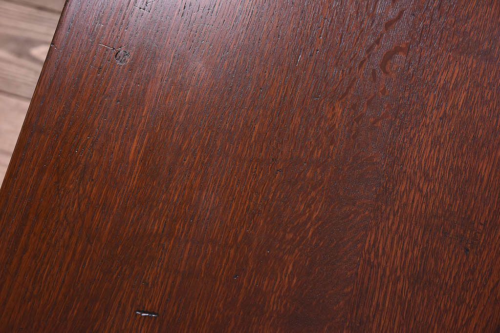 アンティーク家具　アンティーク　古い木のシンプルな平机(デスク・作業台)(1)