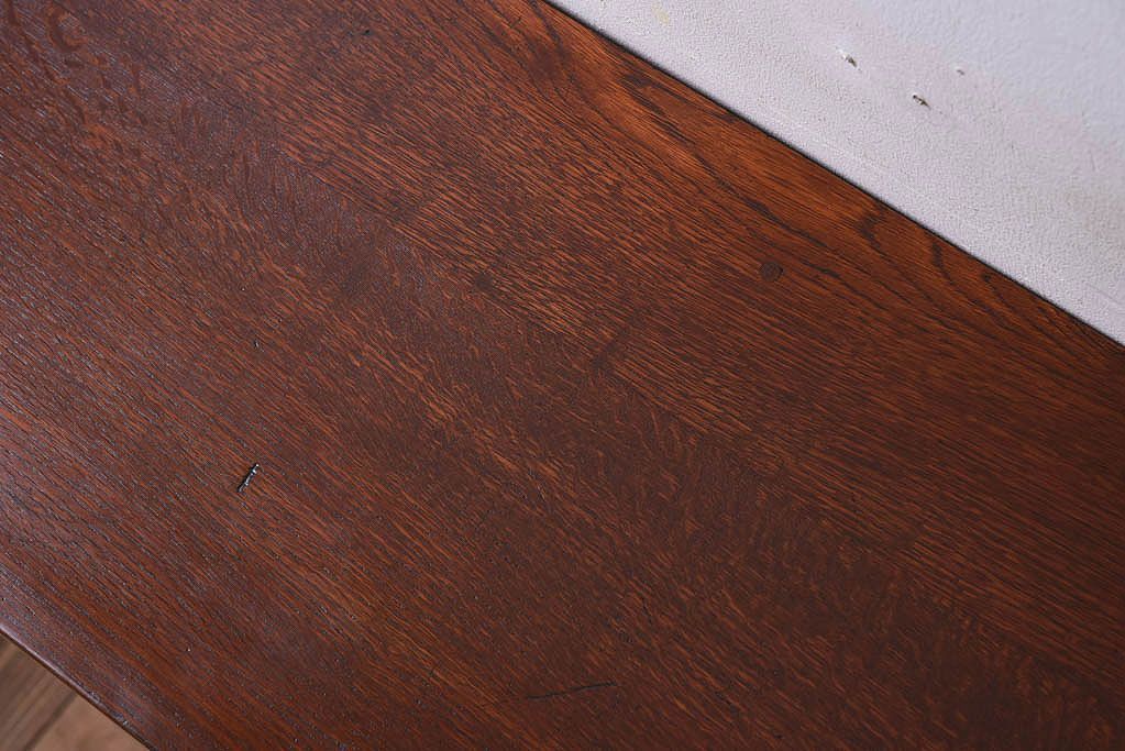 アンティーク家具　アンティーク　古い木のシンプルな平机(デスク・作業台)(1)