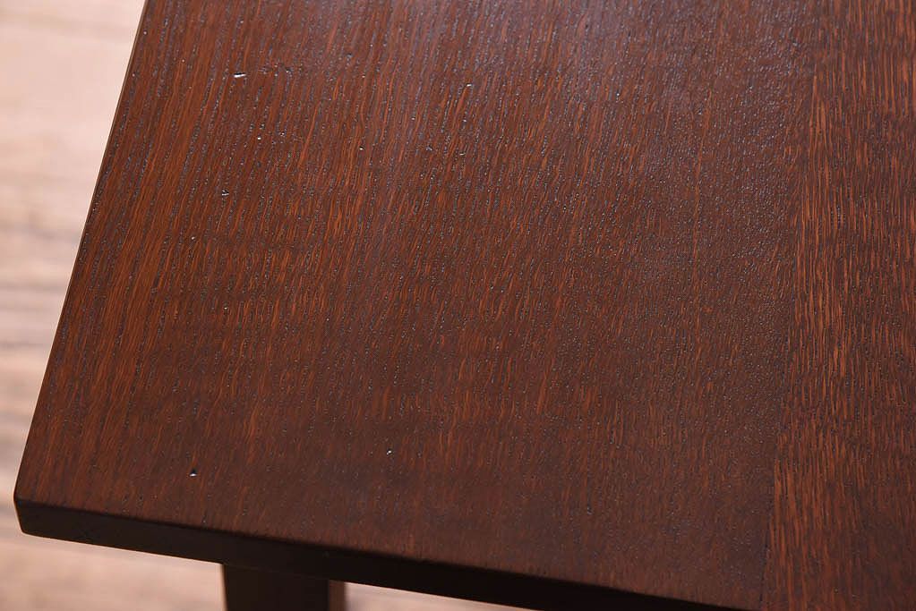 アンティーク家具　アンティーク　古い木のシンプルな平机(デスク・作業台)(1)