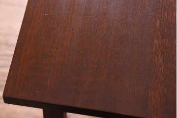 アンティーク家具　アンティーク　古い木のシンプルな平机(デスク・作業台)(1)