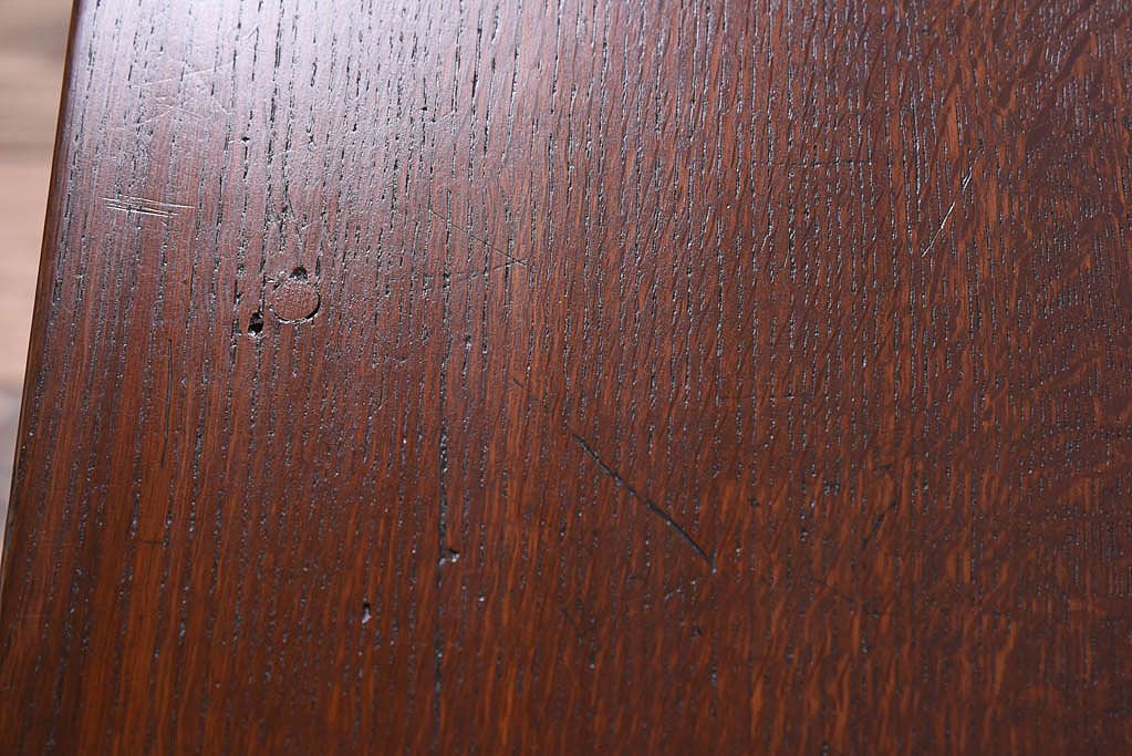 アンティーク家具　アンティーク　古い木のシンプルな平机(デスク・作業台)(1)