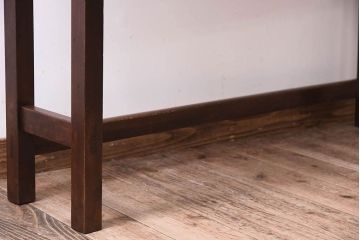 アンティーク家具　アンティーク　古い木のシンプルな平机(デスク・作業台)(1)