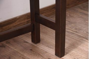 アンティーク家具　アンティーク　古い木のシンプルな平机(デスク・作業台)(1)