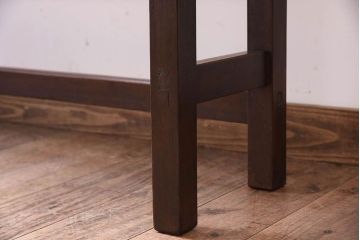 アンティーク家具　アンティーク　古い木のシンプルな平机(デスク・作業台)(1)