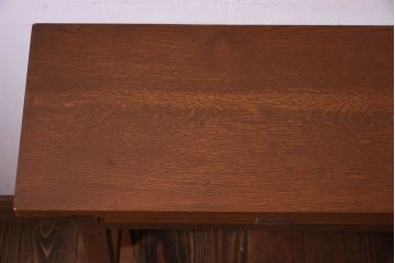 アンティーク家具　アンティーク　古い木のシンプルな平机(デスク・作業台)(2)