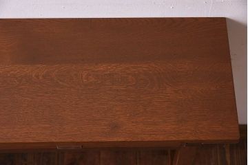 アンティーク家具　アンティーク　古い木のシンプルな平机(デスク・作業台)(2)