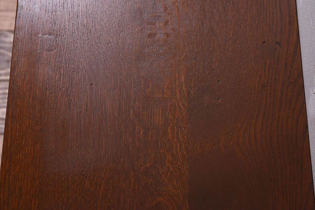 アンティーク家具　アンティーク　古い木のシンプルな平机(デスク・作業台)(2)