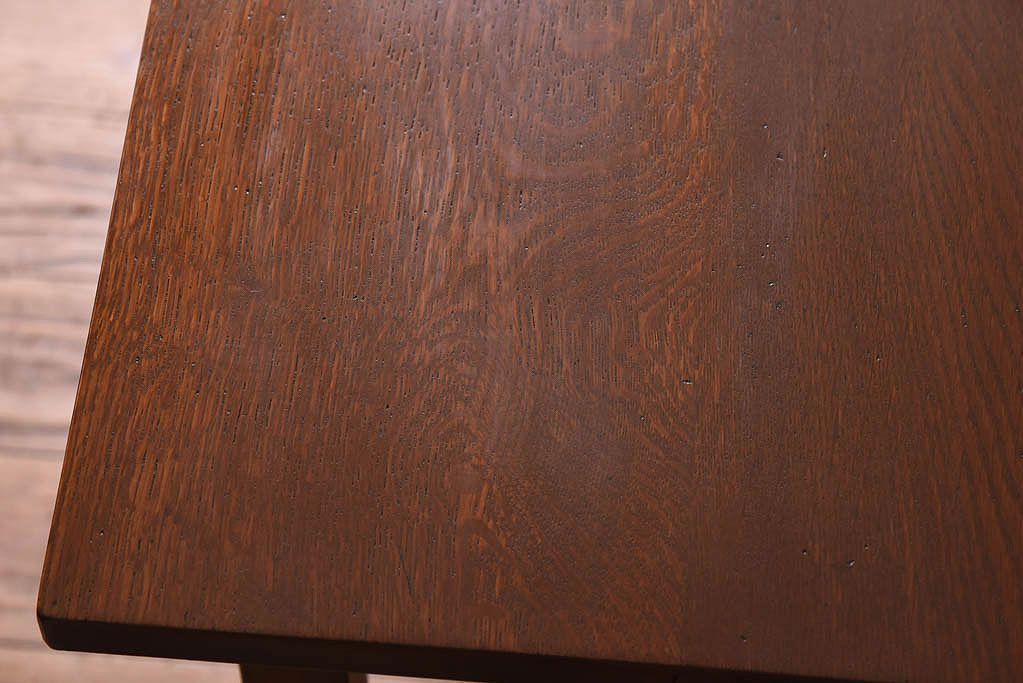 アンティーク家具　アンティーク　古い木のシンプルな平机(デスク・作業台)(2)