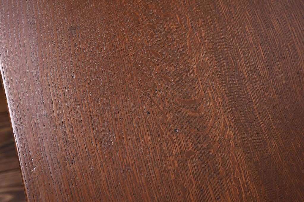 アンティーク家具　アンティーク　古い木のシンプルな平机(デスク・作業台)(2)