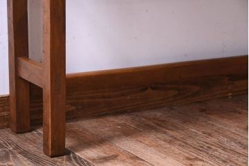 アンティーク家具　アンティーク　古い木のシンプルな平机(デスク・作業台)(3)