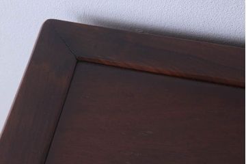 中古　民芸家具　高級品!彫刻が素晴らしい唐木飾り棚(キャビネット)(定価198万円)