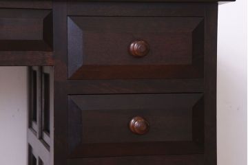 ビンテージ　松本民芸家具　上質な片袖机(デスク)(定価約30万)