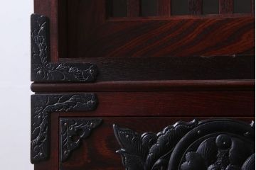 中古　伝統民芸家具　岩谷堂　食器棚(茶棚雪国)(定価約57万円)
