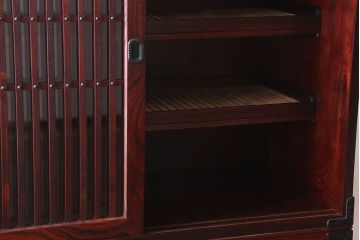 中古　伝統民芸家具　岩谷堂　食器棚(茶棚雪国)(定価約57万円)