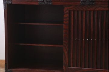 中古　伝統民芸家具　岩谷堂　食器棚(茶棚雪国)(定価約57万円)