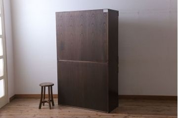 中古　伝統民芸家具　岩谷堂　食器棚(茶棚雪国)(定価約57万円)