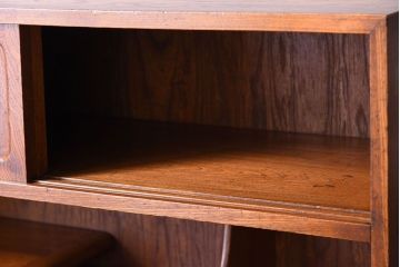 アンティーク家具　前面欅材製!大正昭和期　和製アンティークの茶箪笥