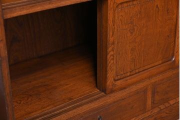 アンティーク家具　前面欅材製!大正昭和期　和製アンティークの茶箪笥