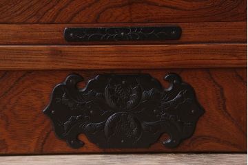 中古　伝統民芸家具　岩谷堂箪笥　特注品　衣装盆付き!洋服タンス(観音箪笥・ワードローブ)