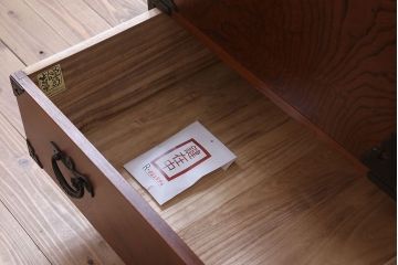 中古　伝統民芸家具　岩谷堂箪笥　特注品　衣装盆付き!洋服タンス(観音箪笥・ワードローブ)