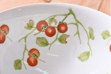 オールドノリタケ(日陶)　柿の絵柄入り　吊り下げ照明(ランプ・シェード)