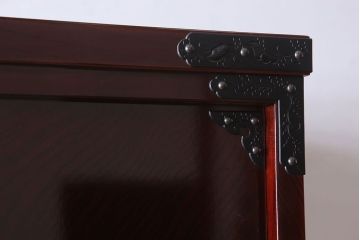 中古　岩谷堂箪笥　手打ち金具　木地呂塗り　上質な重ね衣装箪笥(定価約210万円)