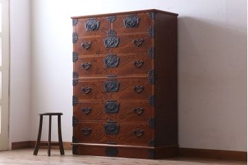 中古　伝統民芸家具　岩谷堂　重ね箪笥(衣装箪笥)