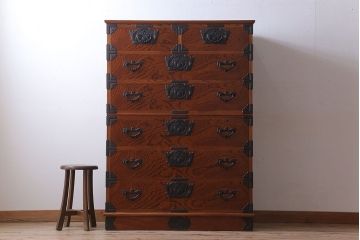 中古　伝統民芸家具　岩谷堂　重ね箪笥(衣装箪笥)