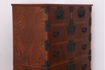 中古　伝統民芸家具　岩谷堂　重ね箪笥(衣装箪笥)