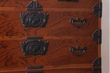 中古　伝統民芸家具　岩谷堂　重ね箪笥(衣装箪笥)