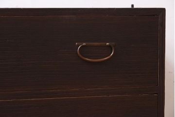 アンティーク家具　鉄脚付き!古い衣装箪笥ローボード(2)