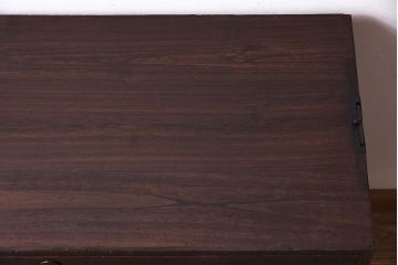 アンティーク家具　鉄脚付き!古い衣装箪笥ローボード(2)