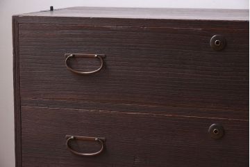 アンティーク家具　鉄脚付き!古い衣装箪笥ローボード(2)