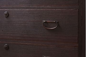 アンティーク家具　鉄脚付き!古い衣装箪笥ローボード(2)