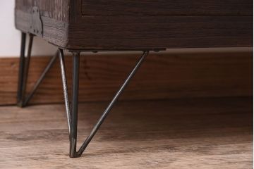 アンティーク家具　鉄脚付き!古い衣装箪笥ローボード(2)