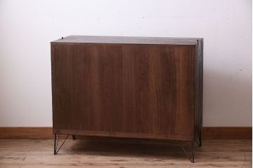 アンティーク家具　鉄脚付き!古い衣装箪笥ローボード(2)