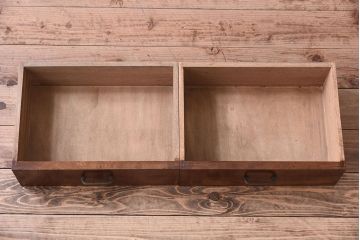 レトロ家具　和製アンティーク　レトロモダンな大ぶり本箱(ブックケース)