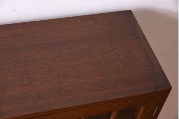 レトロ家具　和製アンティーク　レトロモダンな大ぶり本箱(ブックケース)