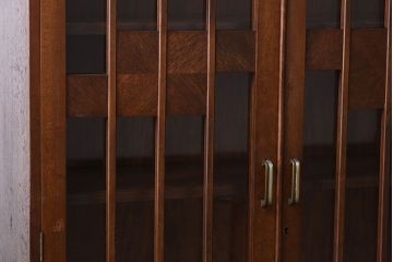 レトロ家具　和製アンティーク　レトロモダンな大ぶり本箱(ブックケース)