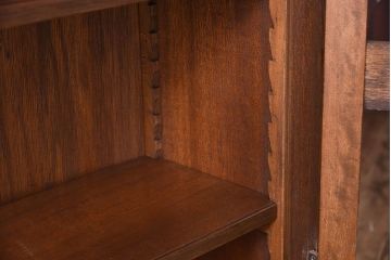 レトロ家具　和製アンティーク　レトロモダンな大ぶり本箱(ブックケース)