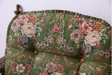 中古　穂高　WINDSOR　飛騨産業　キツツキマーク　1人掛けソファ(両肘付きチェア)(1)