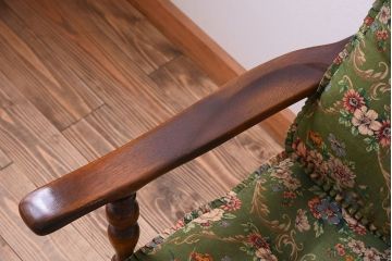 中古　穂高　WINDSOR　飛騨産業　キツツキマーク　1人掛けソファ(両肘付きチェア)(1)